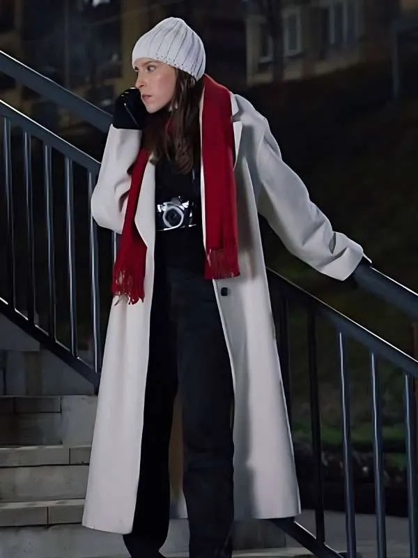 Eden Sher White Wool Coat A Keller Christmas Vacation Eden Sher White Wool Coat A Keller Christmas Vacation
