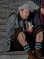 Jonathan Bennett Grey Wool Coat A Keller Christmas