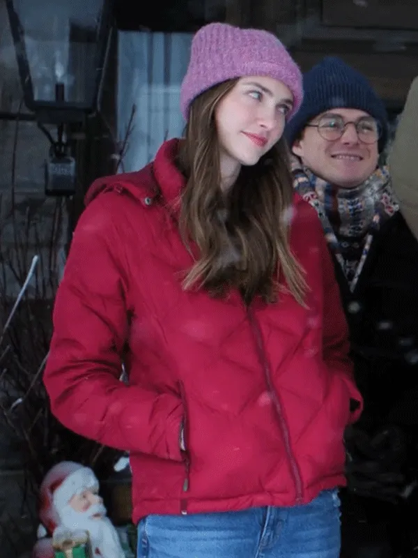 A Merry Little Ex-Mas Sienna Holden Red Puffer Jacket 2025 A Merry Little Ex-Mas Sienna Holden Red Puffer Jacket 2025