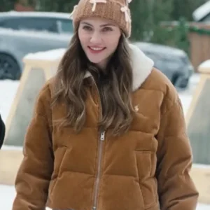 A Merry Little Ex-Mas Emily Hall Corduroy Puffer Jacket