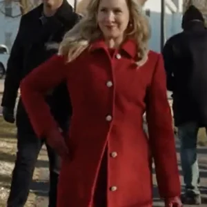 A Newport Christmas Ginna Claire Mason Red Wool Coat