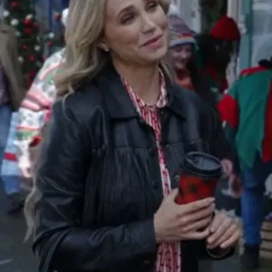 Princess Victoria Black Fringe Leather Jacket