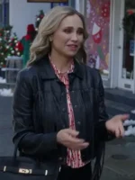 Princess Victoria Black Fringe Leather Jacket - Image 2