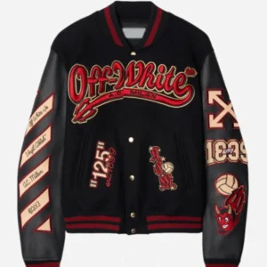 AC Milan 125th Anniversary Black Varsity Jacket