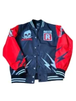 AEW Adam Copeland Rated R Satin Varsity Jacket
