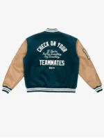 AJ Brown Philadelphia Eagles Green Wool Varsity Jacket
