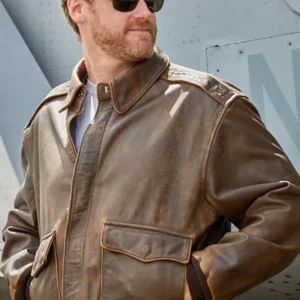 Flight Aviator A2 Airforce Pilot Bomber Leather Jacket