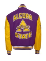 Alcorn State University Purple Letterman Varsity Jacket