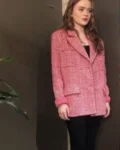 Sadie Sink Pink Blazer The Tonight Show