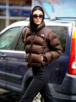 Kendall Jenner Brown Puffer Jacket