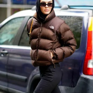 Kendall Jenner Brown Puffer Jacket