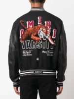 Amiri Luxury Logo Patch Varsity Jacket - Image 4