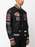 Amiri Luxury Logo Patch Varsity Jacket - Image 6