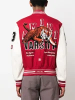 Amiri Luxury Logo Patch Varsity Jacket - Image 7