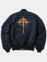 Hathaway Noa Gundam Blue MA-1 Bomber Jacket