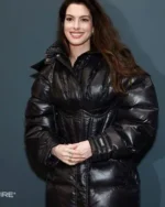 Anne Hathaway Black SFF Corset Puffer Jacket
