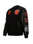 Anthony Donahue New York Knicks Black Varsity Jacket