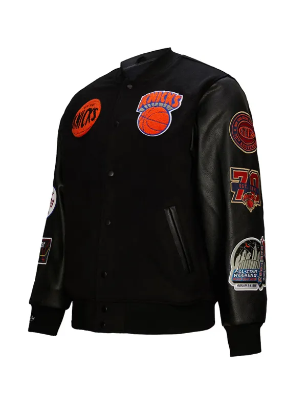 Anthony Donahue New York Knicks Black Varsity Jacket Anthony Donahue New York Knicks Black Varsity Jacket