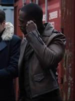 Anthony Mackie Falcon & Winter Soldier Brown Leather Jacket