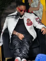 Maino Let’s Rap About It Grey Leather Jacket