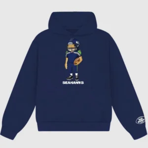 Bad Bunny x Seahawks Blue Concho Hoodie