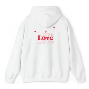 Be My Valentine 2026 Red & White Pullover Hoodie