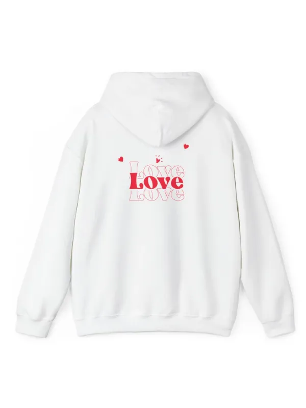 Be My Valentine 2026 Red & White Pullover Hoodie Be My Valentine 2026 Red & White Pullover Hoodie