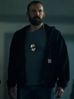 Ben Affleck The Rip 2026 Black Hooded Jacket