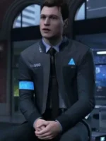 Detroit Become Human RK800 Connor Black Trench Coat