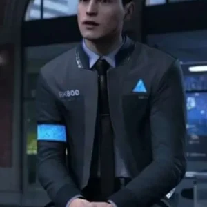 Detroit Become Human RK800 Connor Black Trench Coat