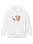 Bubu and Dudu Cartoon Black White Pink Hoodie