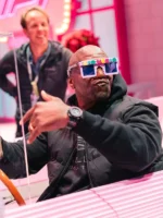 F1 Las Vegas Terry Crews Cadillac Black Puffer Vest