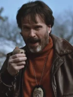 Dead Man’s Wire Cary Elwes Brown Leather Bomber Jacket - Image 3