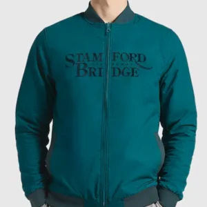 Chelsea Speedway Reversible Green Bomber Jacket