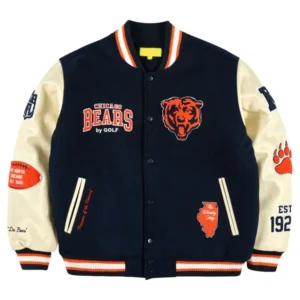 Chicago Bears x Golf Wang Wool Letterman Jacket