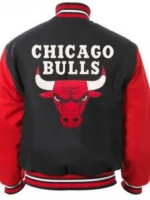 Chicago Bulls Red & Black Varsity Jacket
