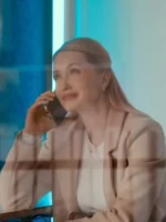 Emily Tennant Wool Trench Coat Christmas Above Clouds - Image 2