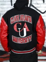 Clark Atlanta University Black Wool Varsity Jacket
