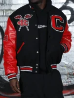 Clark Atlanta University Black Wool Varsity Jacket