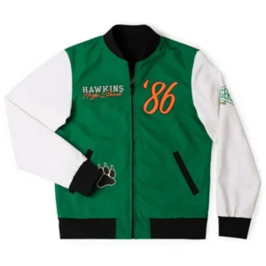 Stranger Things S05 Hawkins Tigers Reversible Bomber Jacket