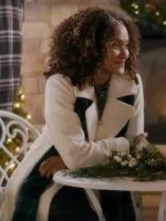 A Christmas Angel Match Lindura White Wool Trench Coat - Image 2