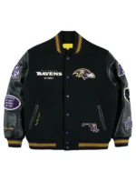 DeAndre Hopkins Ravens Black Letterman Varsity Jacket