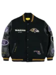 DeAndre Hopkins Ravens Black Letterman Varsity Jacket