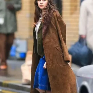 Dead Shot Felicity Jones Brown Coat