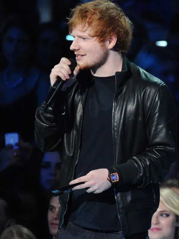 Ed Sheeran Black Leather Jacket Ed Sheeran Black Leather Jacket