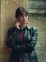 Sex Education Emma Mackey S4 Black Leather Jacket