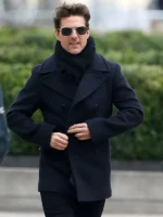 Tom Cruise MI6 Black Wool Coat