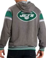 New York Jets Extreme Grey Hooded Jacket