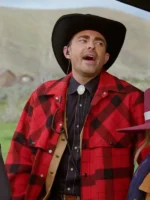 Jonathan Bennett Red Plaid Wool Jacket Finding Mr. Christmas - Image 2