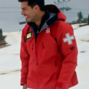 Robbie Simpson Red Ski Patrol Jacket Finding Mr. Christmas S02